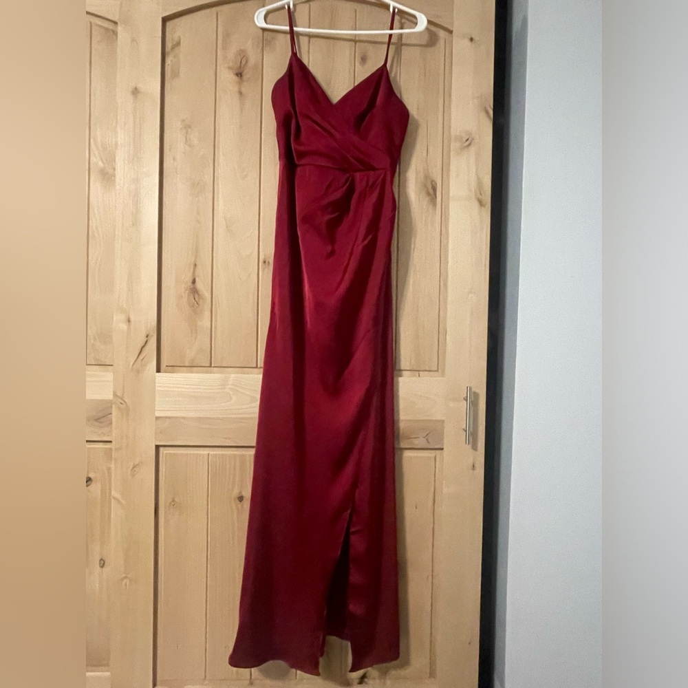 Stretch Satin Formal Gown